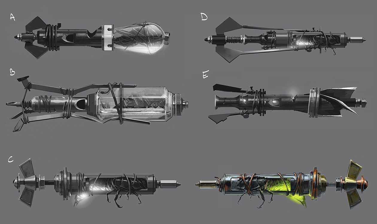 Prop Blueprint Concept Art from Dishonored 2