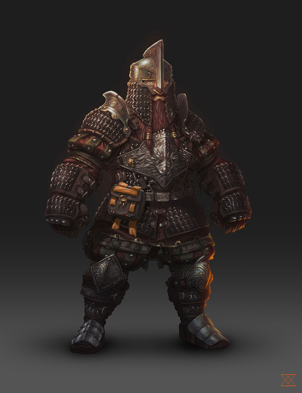 Dwarf Chainmail Armor Art from Divinity: Original Sin II