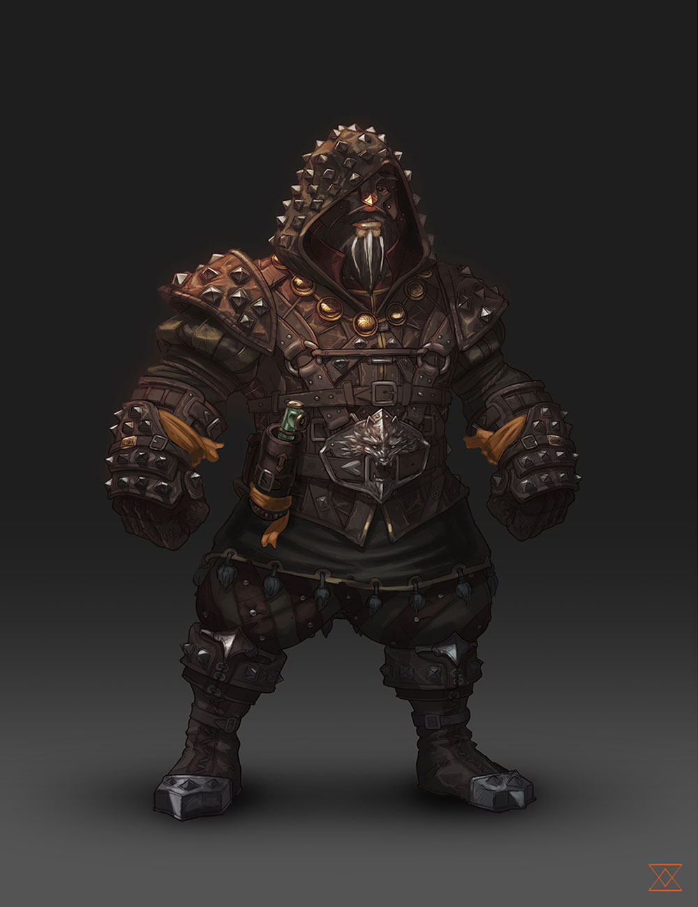 Dwarf Leather Armor Art from Divinity: Original Sin II