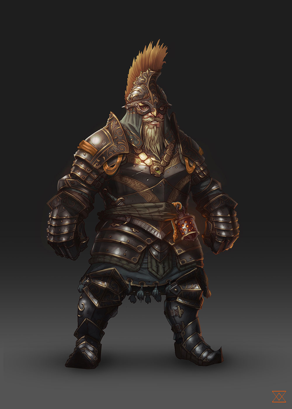 Dwarf Metal Armor Art from Divinity: Original Sin II