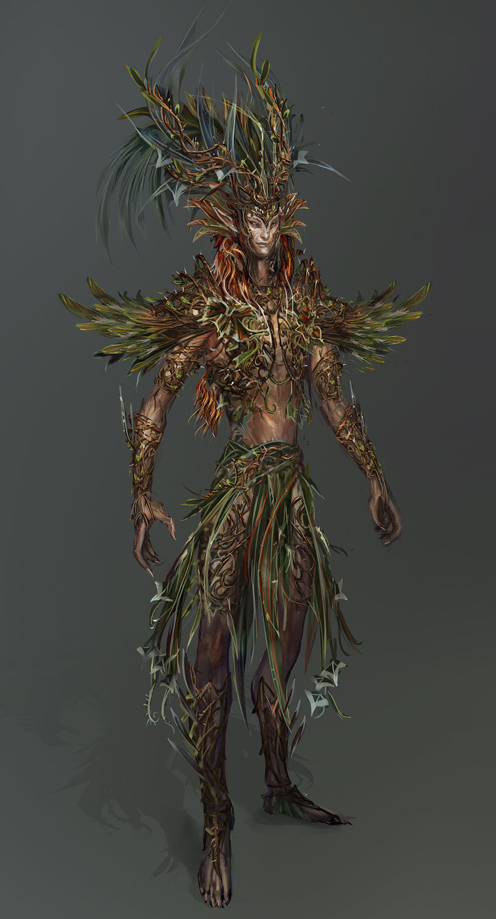 Elf Wood Armor Art from Divinity: Original Sin II