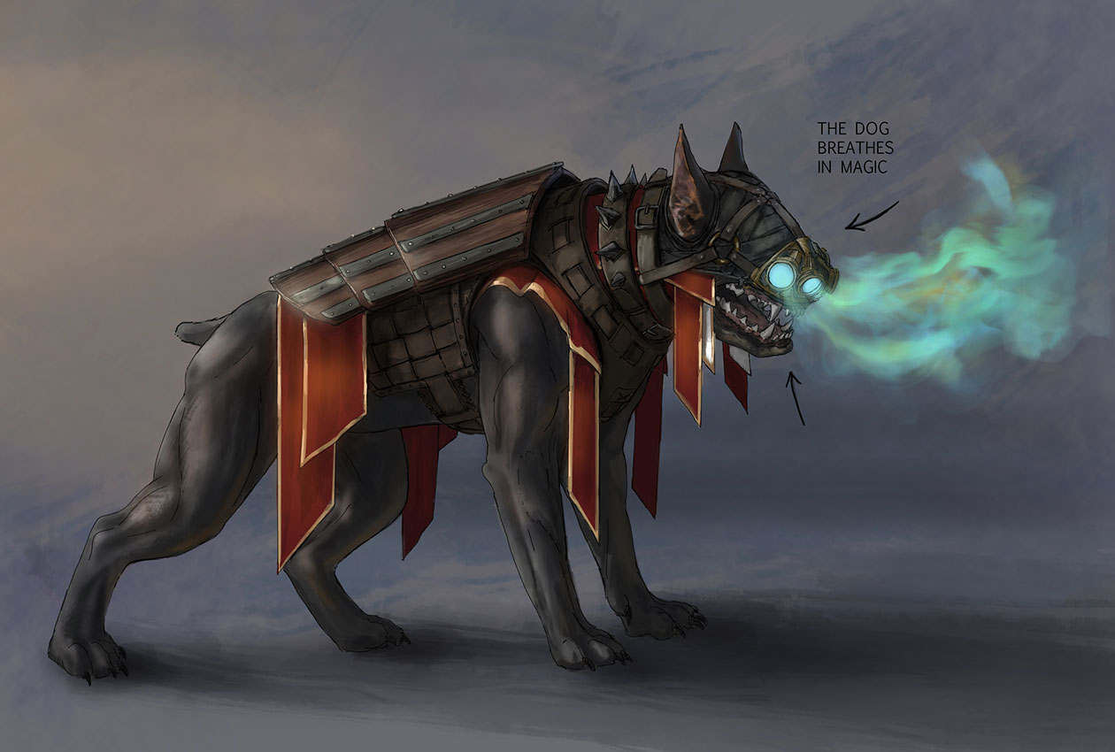 Red Hound Art from Divinity: Original Sin II