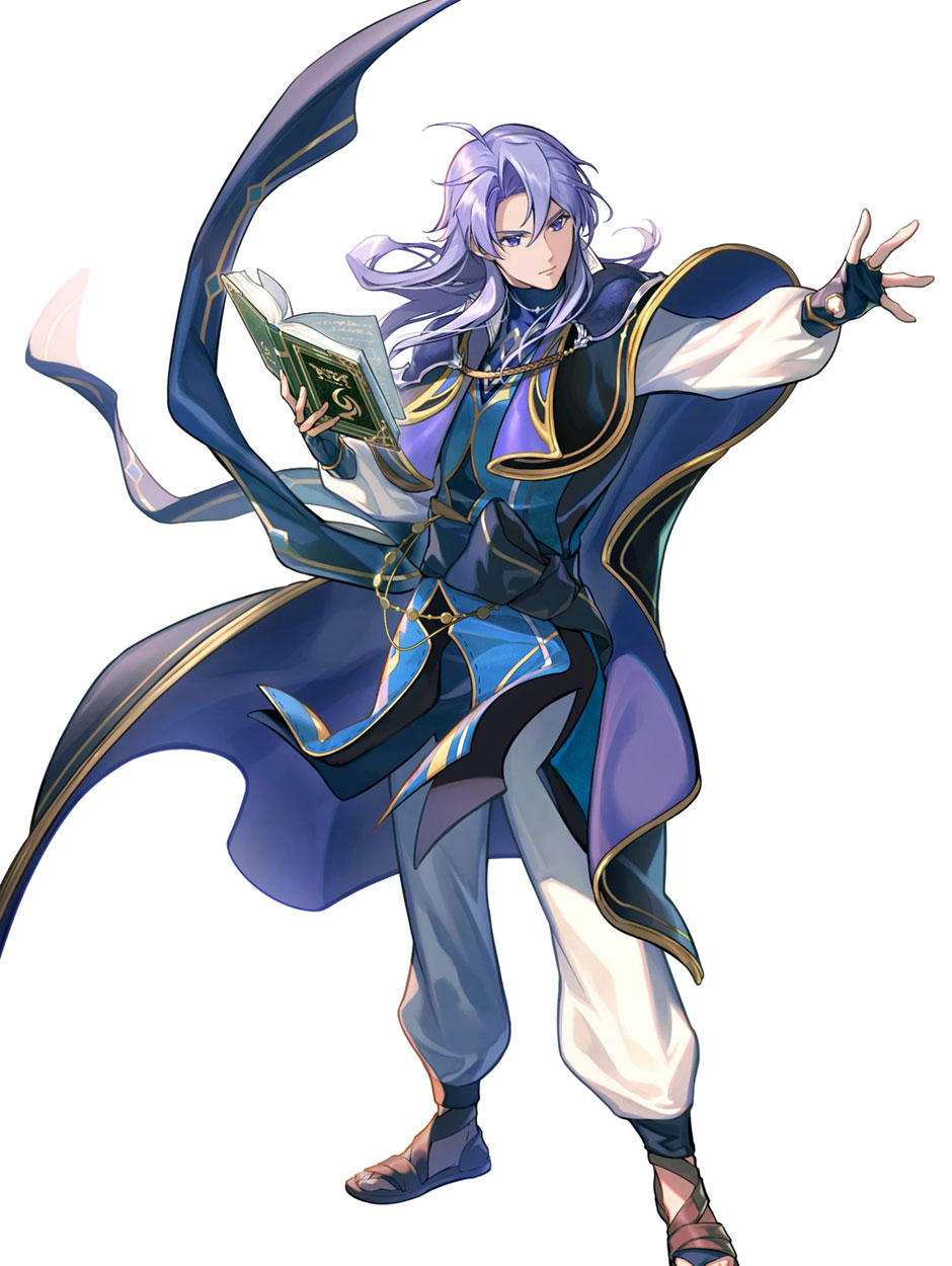 Furious Mage Arthur, Battle Art from Fire Emblem Heroes