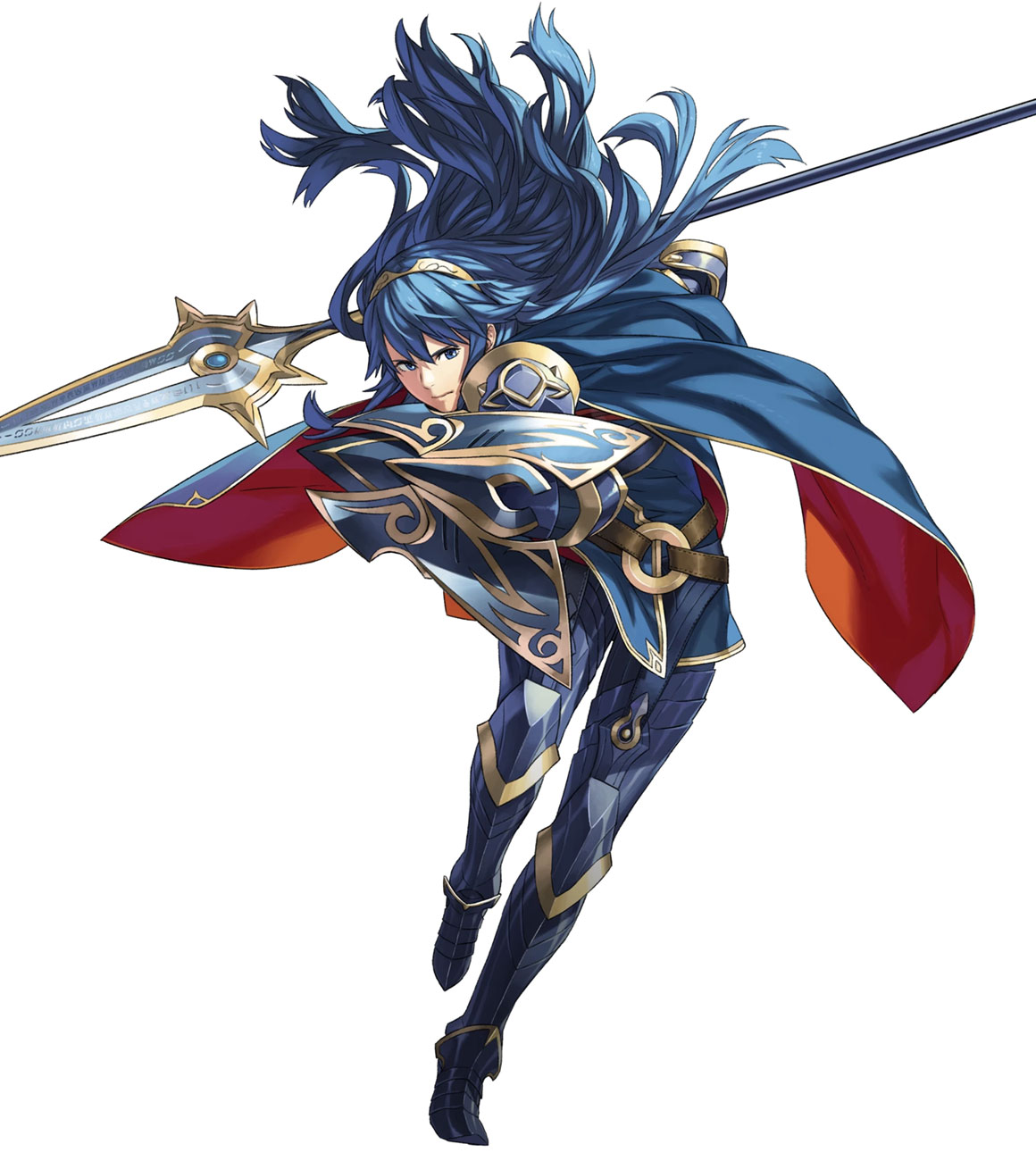 Brave Lucina, Battle Art from Fire Emblem Heroes