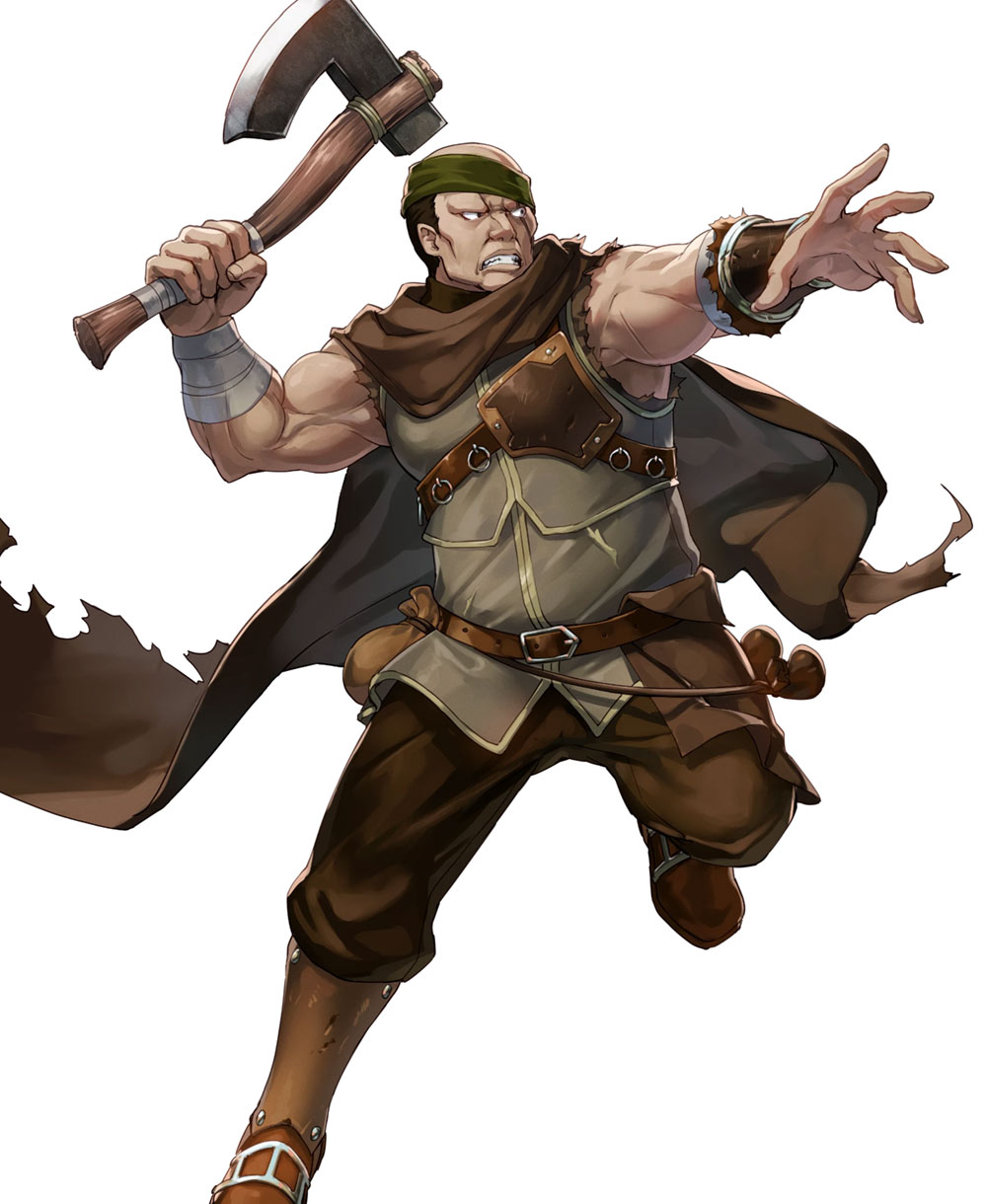 Brigand Boss, Battle Art from Fire Emblem Heroes