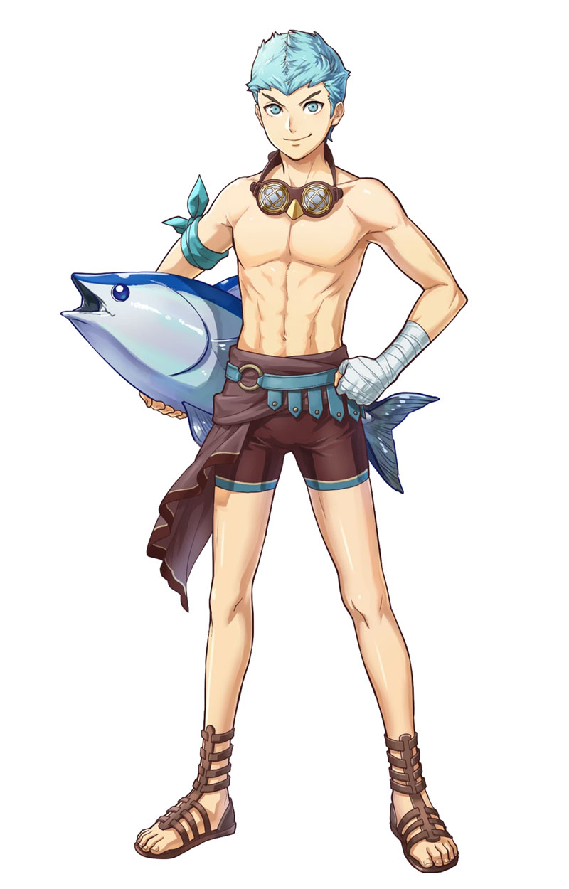 Summer Intensity Caspar Art from Fire Emblem Heroes