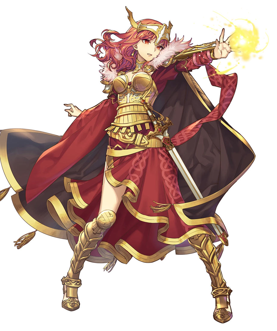 Queen of Valencia Celica, Battle Art from Fire Emblem Heroes