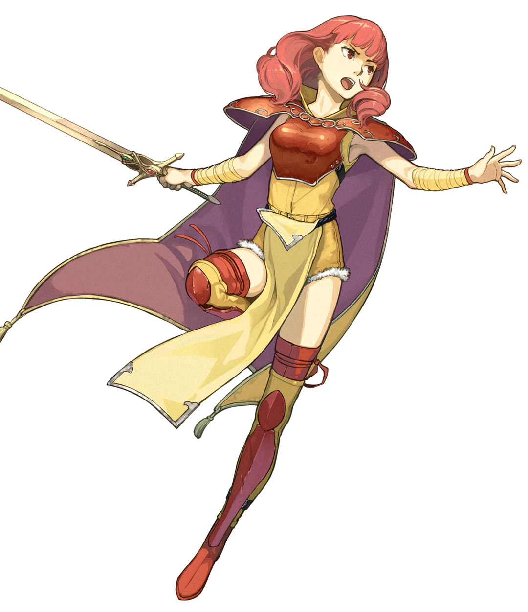 Warrior Priestess Celica, Battle Art from Fire Emblem Heroes