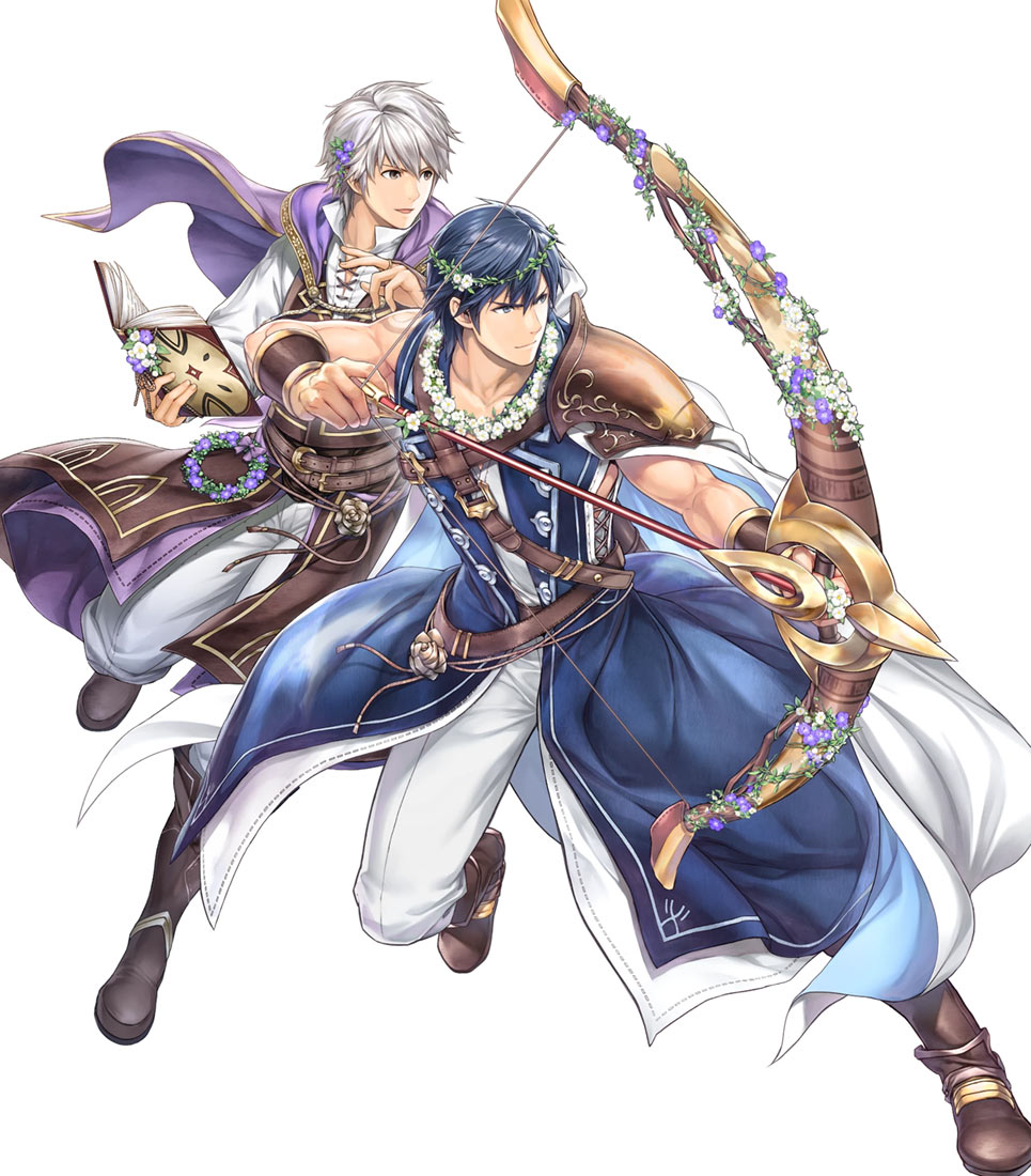 Fate-Defying Duo Chrom, Battle Art from Fire Emblem Heroes
