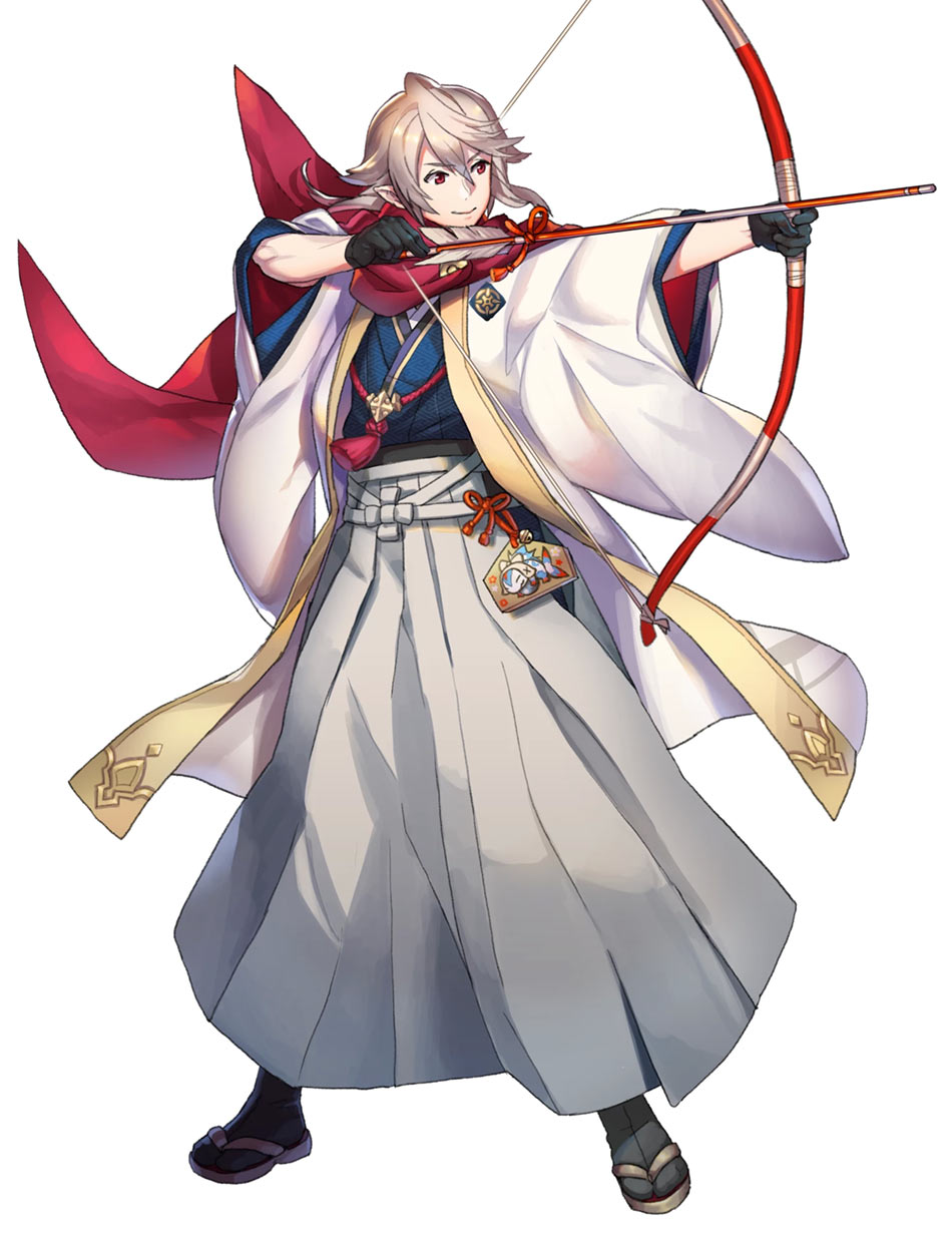 Enjoying Tradition Corrin, Battle Art from Fire Emblem Heroes