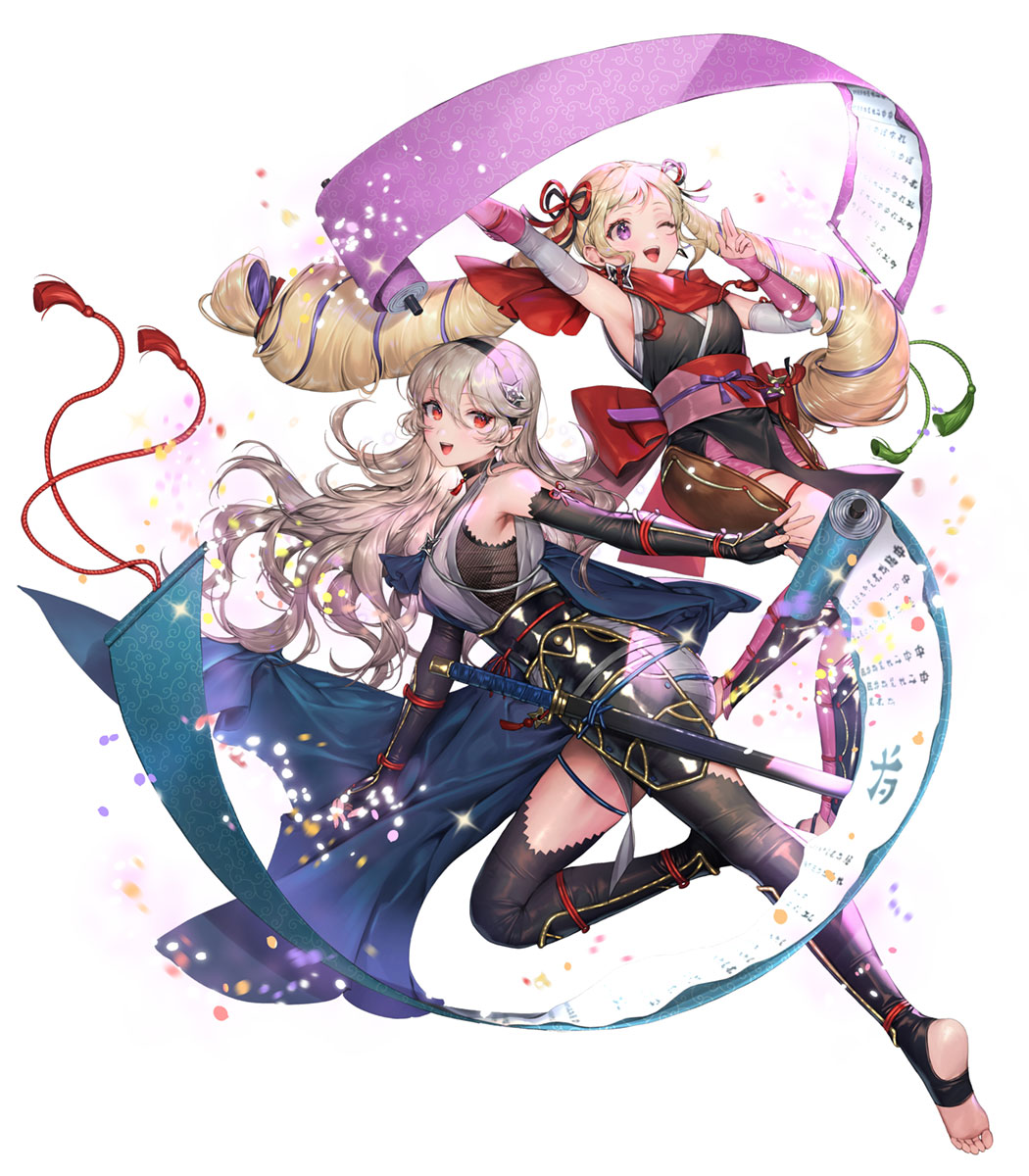 Nightfall Ninja Act Corrin, Battle Art from Fire Emblem Heroes