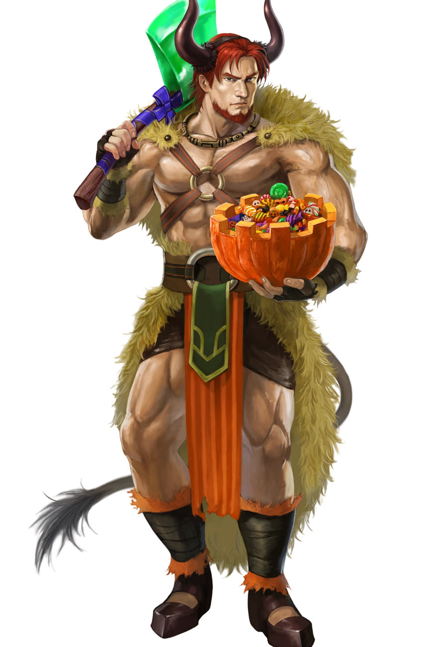 Pumpkin Smasher Dorcas Art from Fire Emblem Heroes