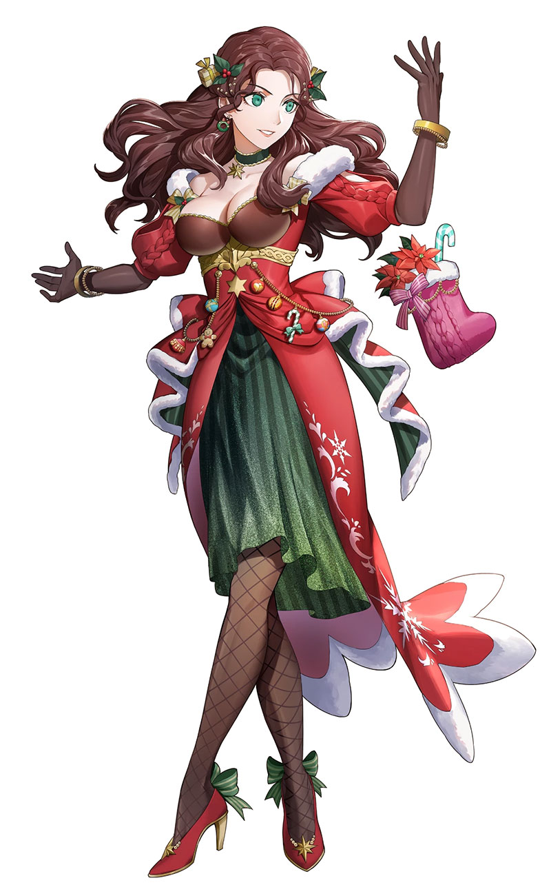 Yuletide Dancer Dorothea, Battle Art from Fire Emblem Heroes