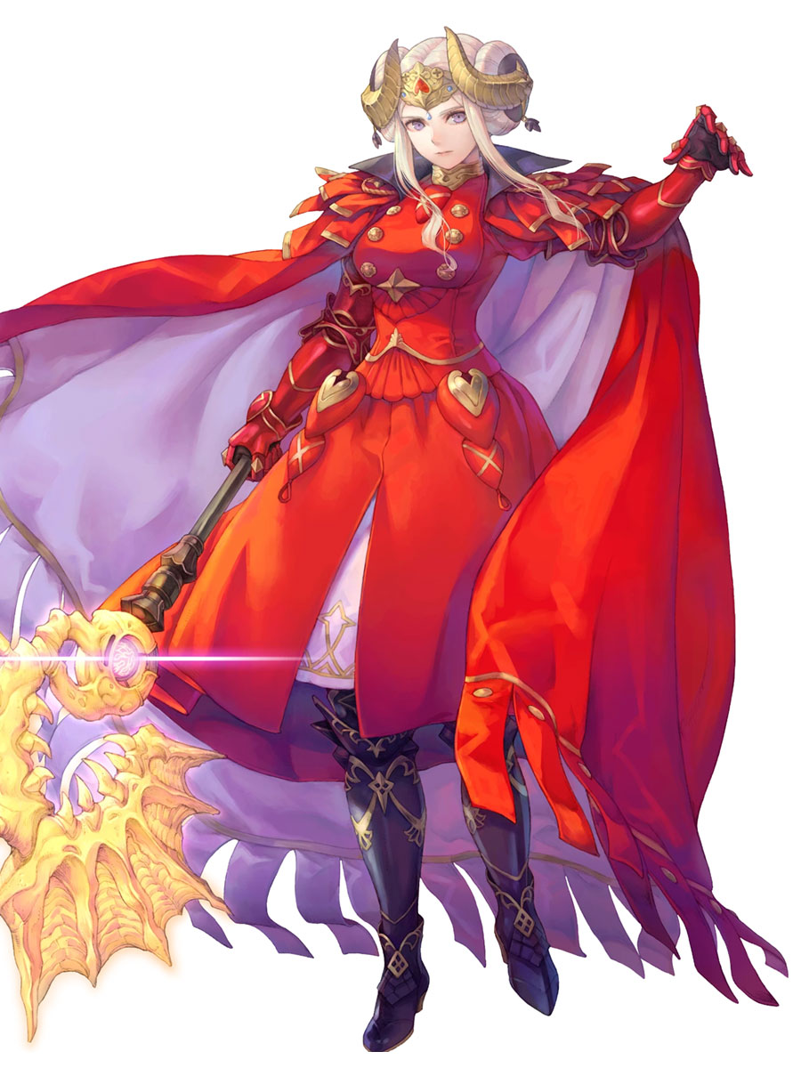 Flame Emperor Edelgard Art from Fire Emblem Heroes