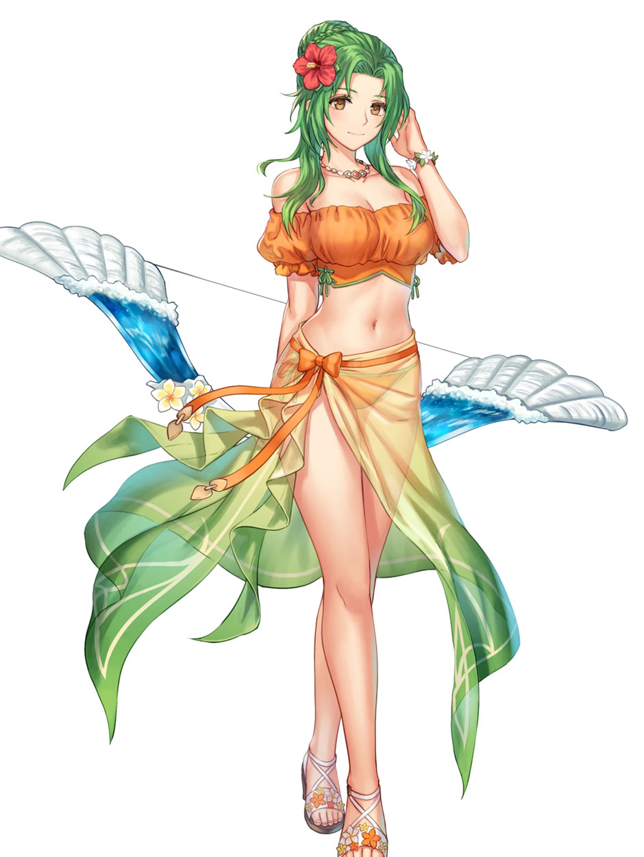 Seaside Queen Elincia Art from Fire Emblem Heroes