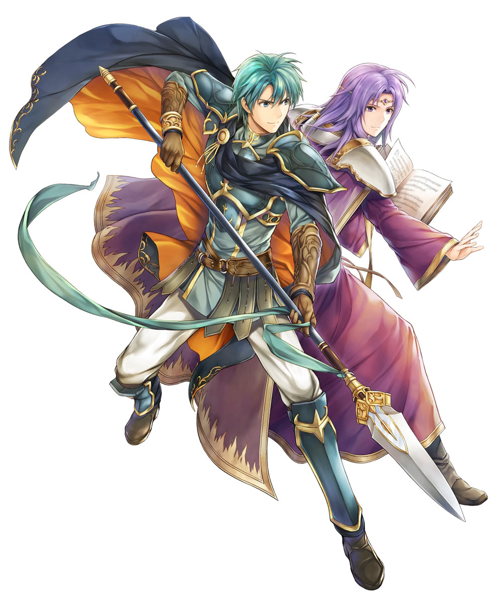 Dynastic Duo Emphraim, Battle Art from Fire Emblem Heroes