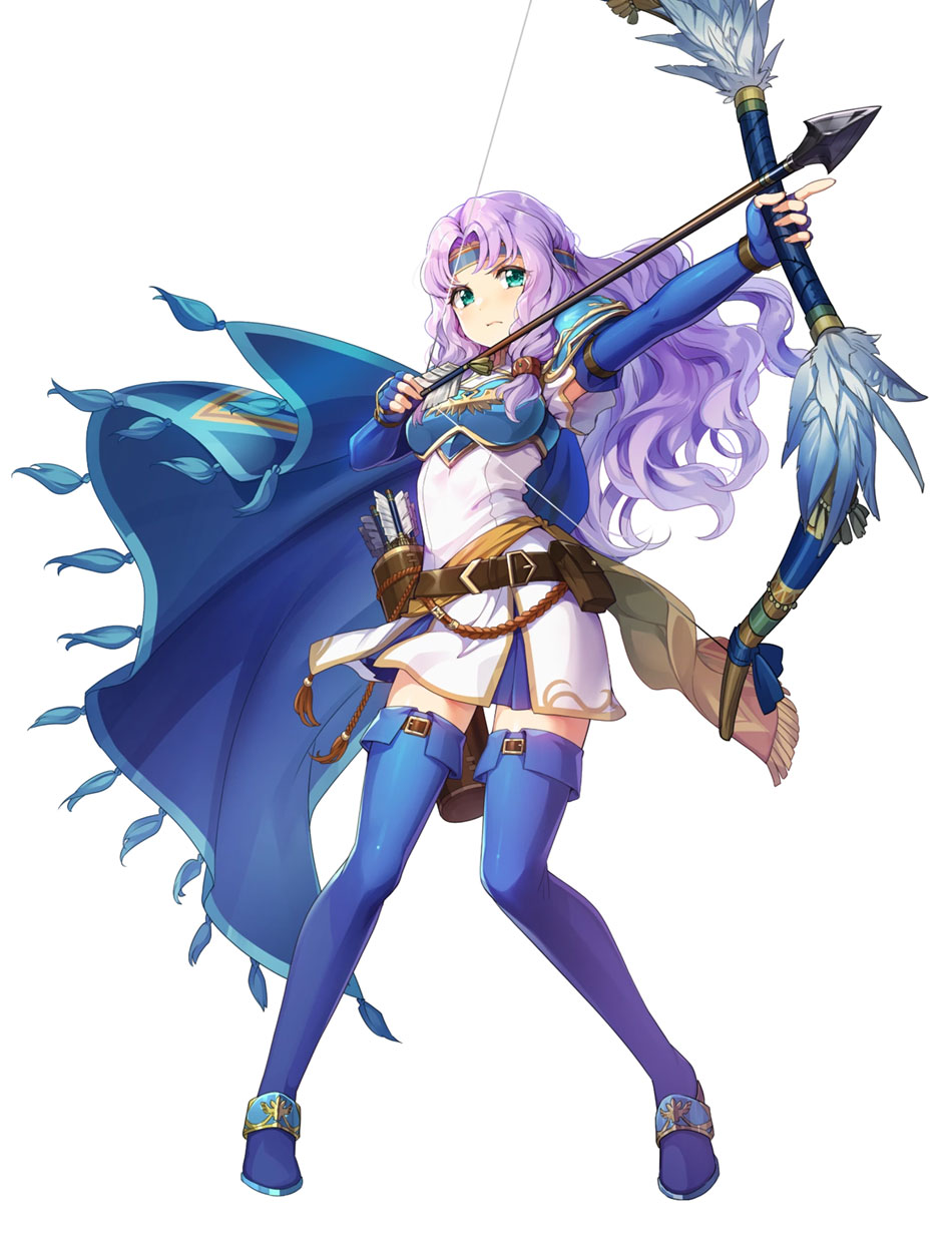 Azure-Sky Knight Florina, Battle Art from Fire Emblem Heroes