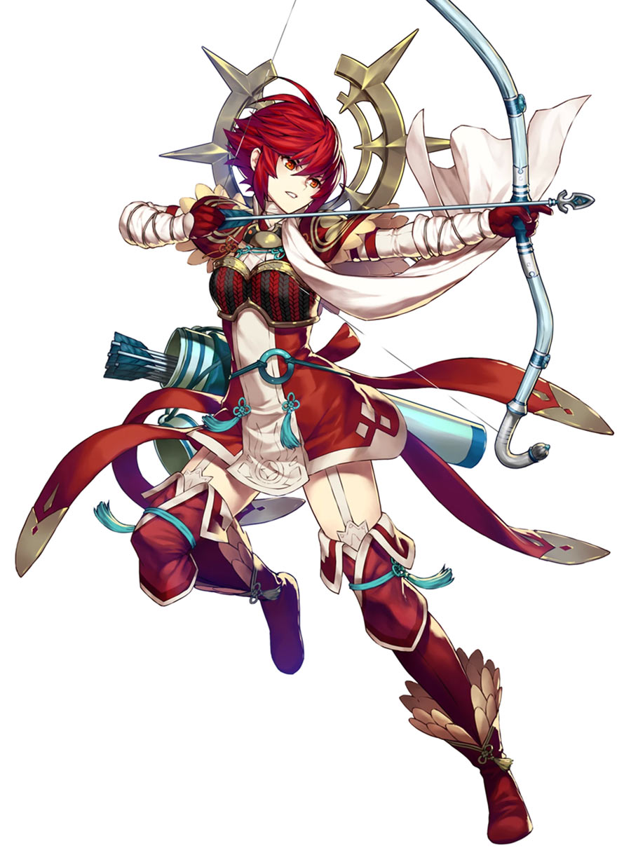 Blue Sky Warrior Hinoka, Battle Art from Fire Emblem Heroes