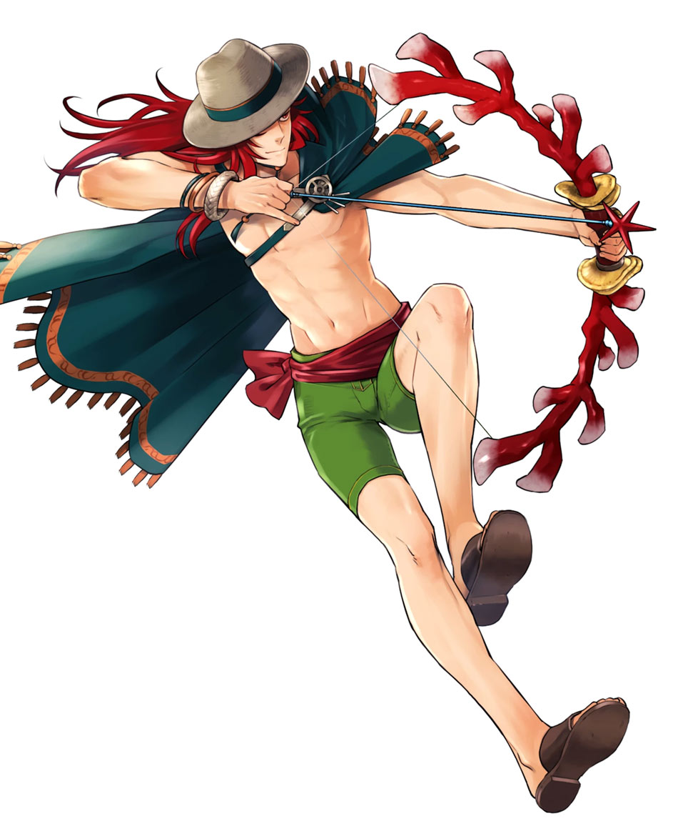 Tropical Gambler Joshua, Battle Art from Fire Emblem Heroes