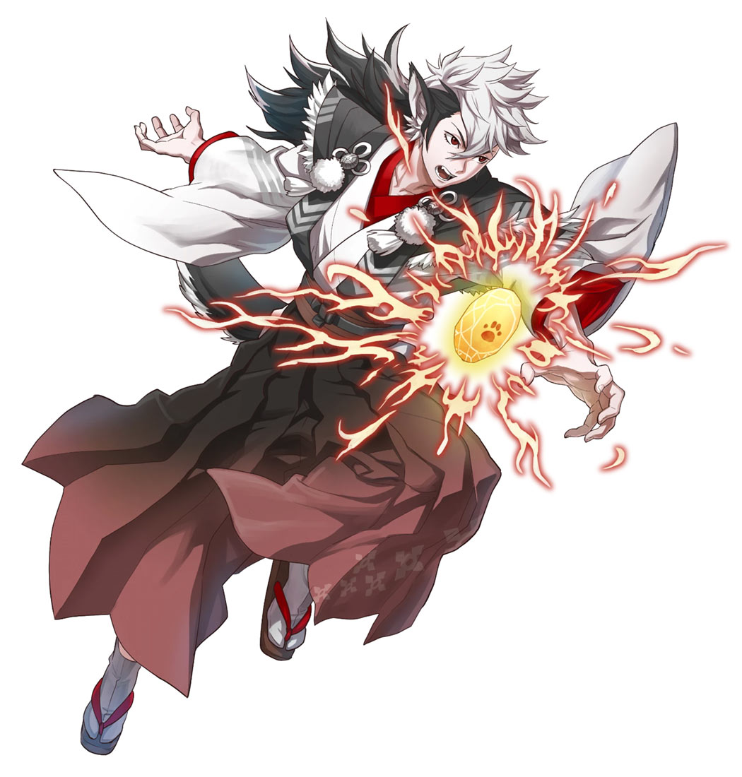 Resolved Wolfskin Keaton, Battle Art from Fire Emblem Heroes