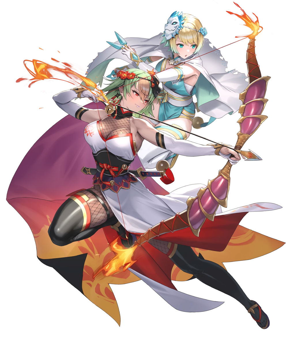 Flame and Frost Laegjarn, Battle Art from Fire Emblem Heroes