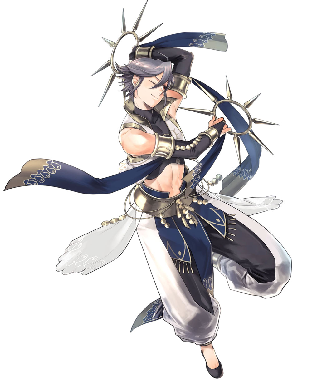 Indigo Dancer Inigo (Laslow), Battle Art from Fire Emblem Heroes