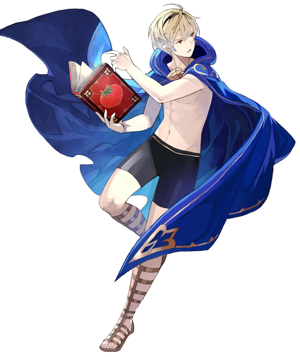 Leo in Swimsuit, Battle Art from Fire Emblem Heroes
