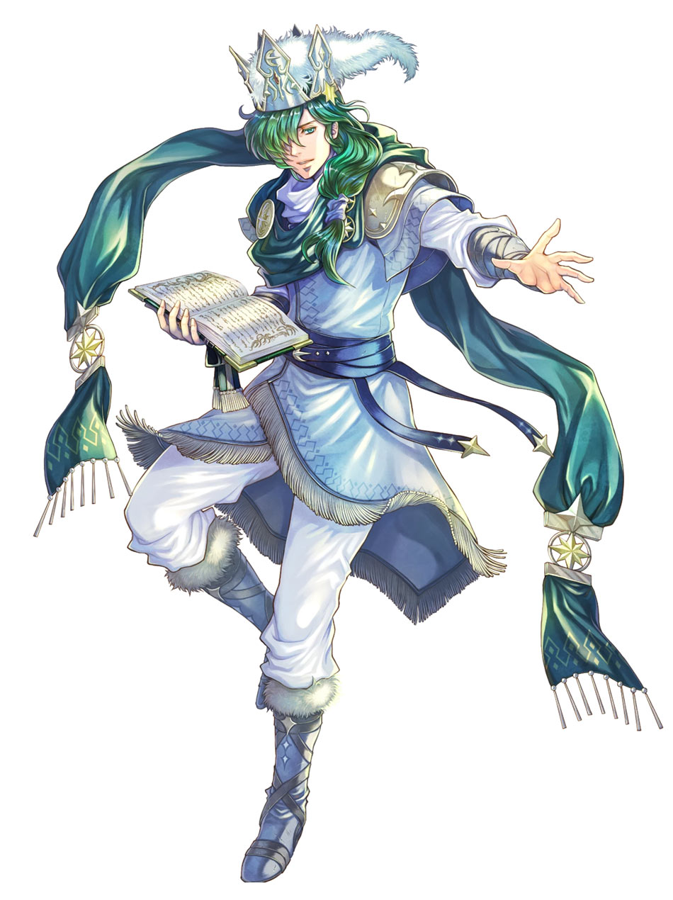 Wind-Song Scion Lewyn, Battle Art from Fire Emblem Heroes