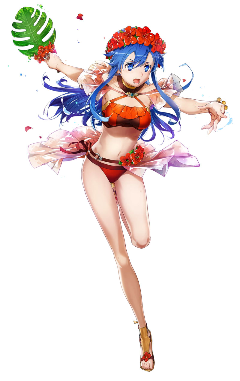 Beachside Blood Lilina, Battle Art from Fire Emblem Heroes