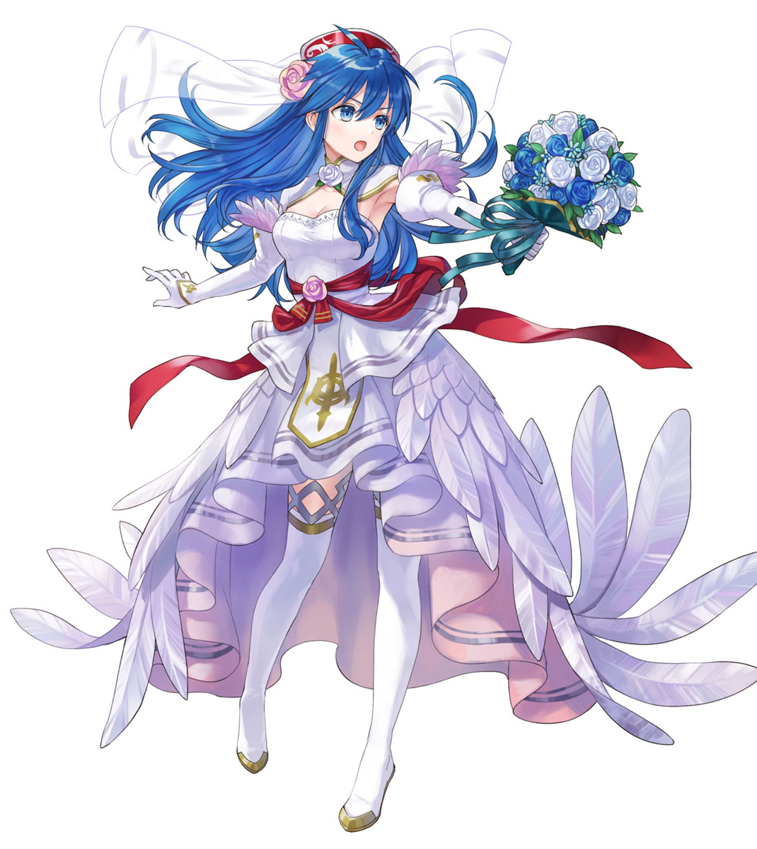 Beaming Bride Lilina, Battle Art from Fire Emblem Heroes