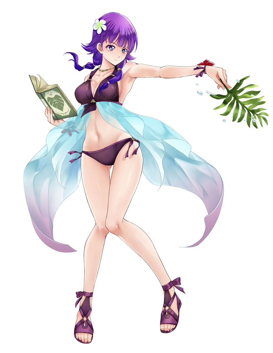 Summer Prodigy Lute, Battle Art from Fire Emblem Heroes