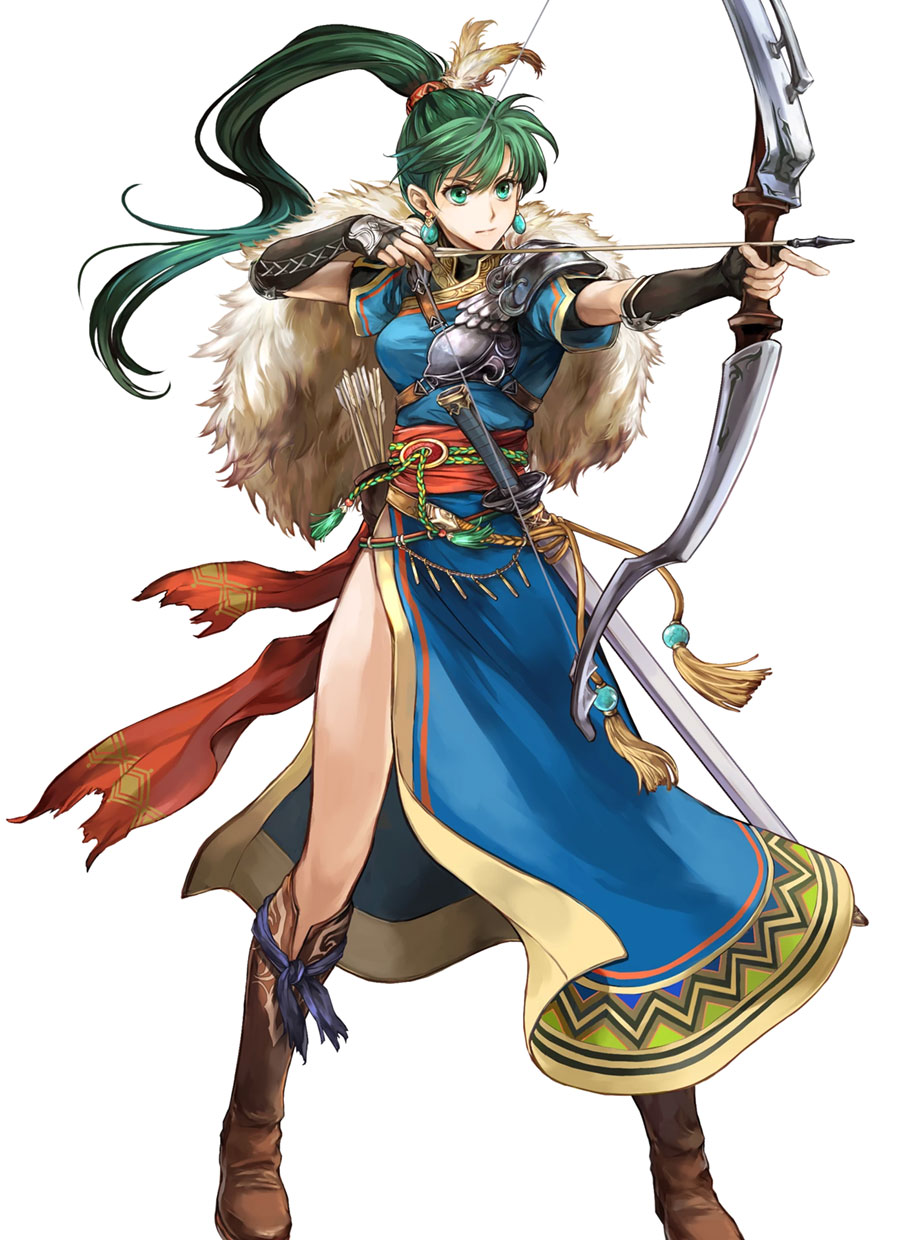 Lady of the Wind Lyn, Battle Art from Fire Emblem Heroes