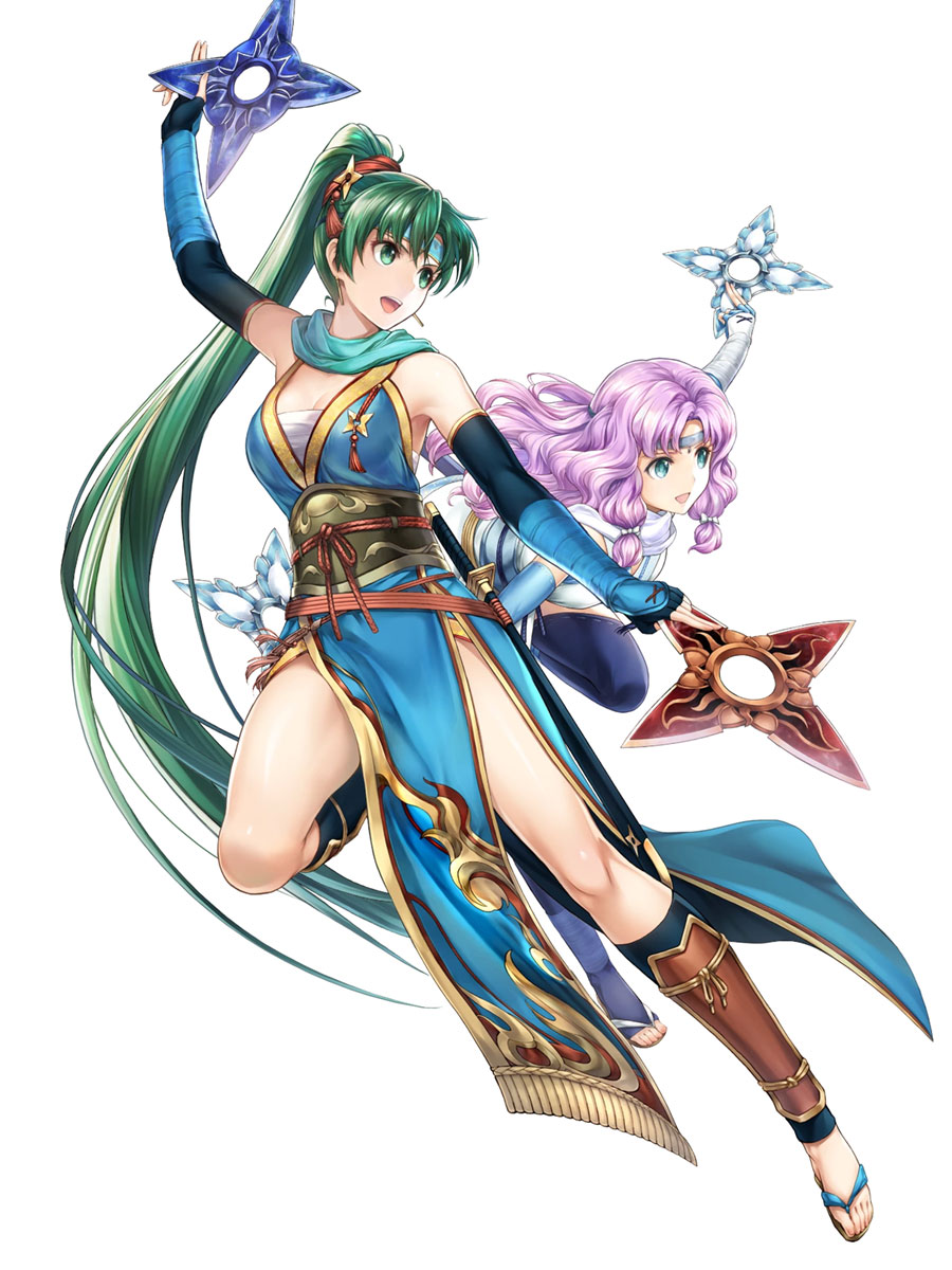 Ninja Friend Duo Lyn, Battle Art from Fire Emblem Heroes
