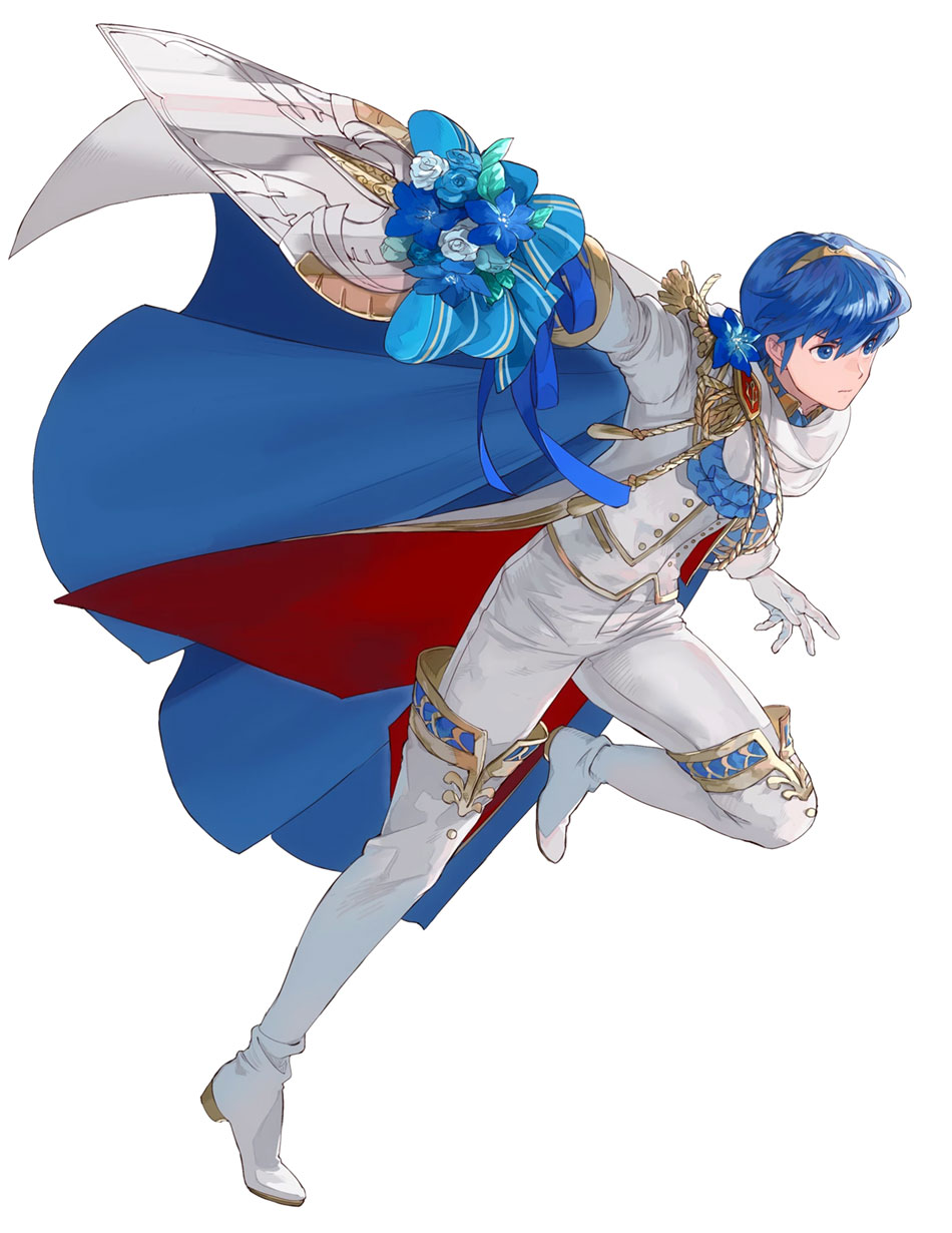 Altean Groom Marth, Battle Art from Fire Emblem Heroes