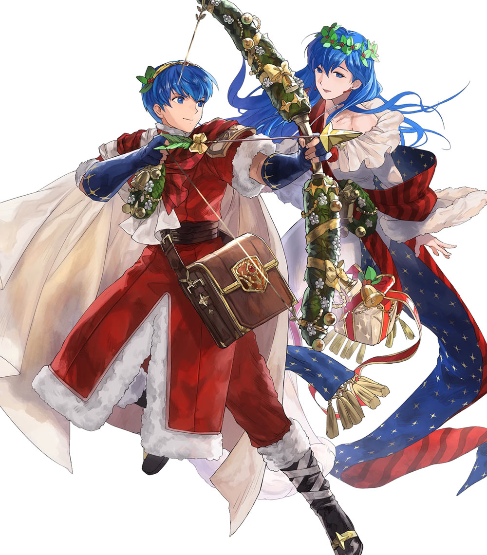 Royal Altean Duo Marth, Battle Art from Fire Emblem Heroes