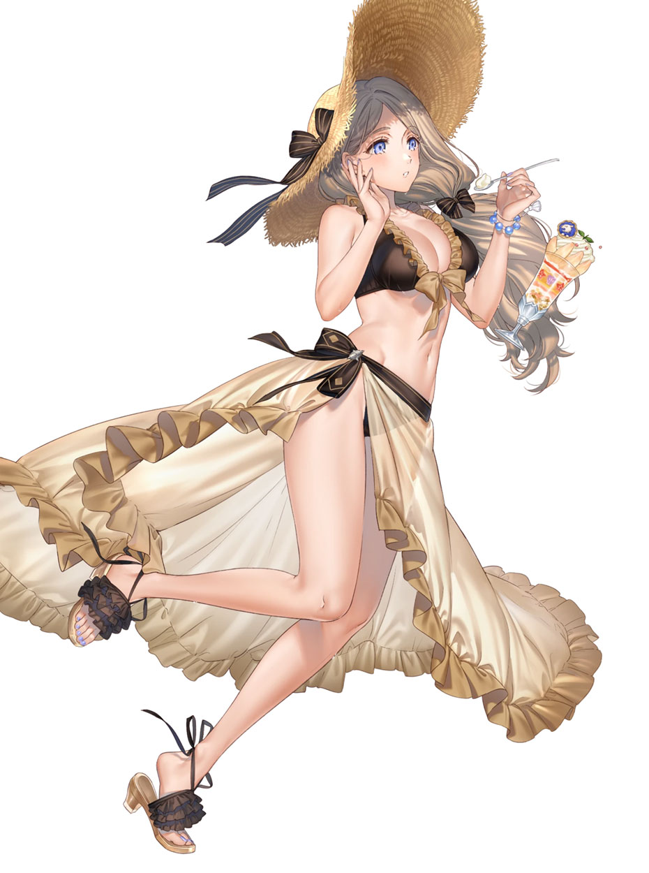 Unfussed Basker Mercedes, Battle Art from Fire Emblem Heroes