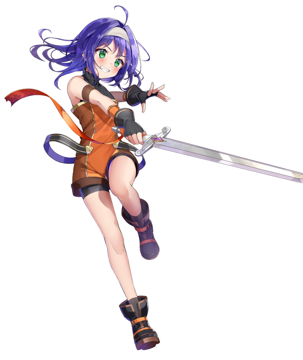 Budding Blade Mia, Battle Art from Fire Emblem Heroes