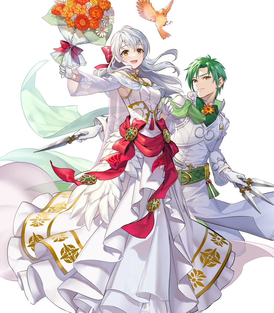 Dawn Winds Duo Micaiah, Battle Art from Fire Emblem Heroes