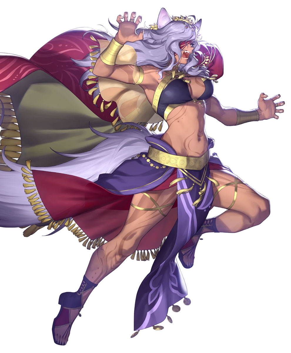 Hatari Scorcher Nailah, Battle Art from Fire Emblem Heroes