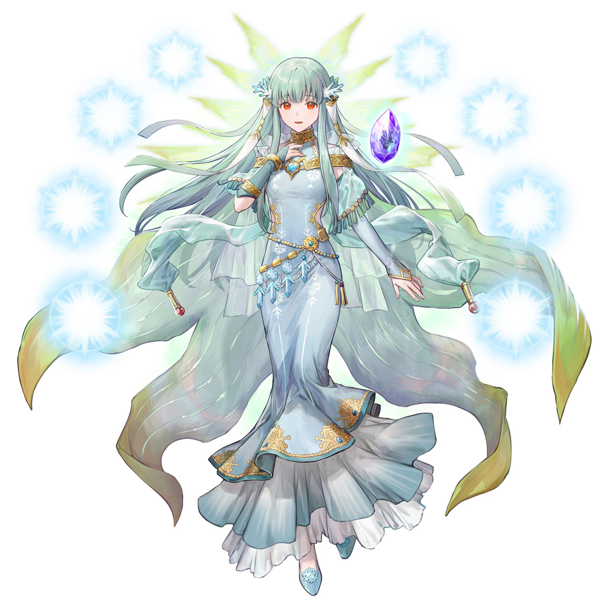 Ice Dragon Oracle Ninian Art from Fire Emblem Heroes