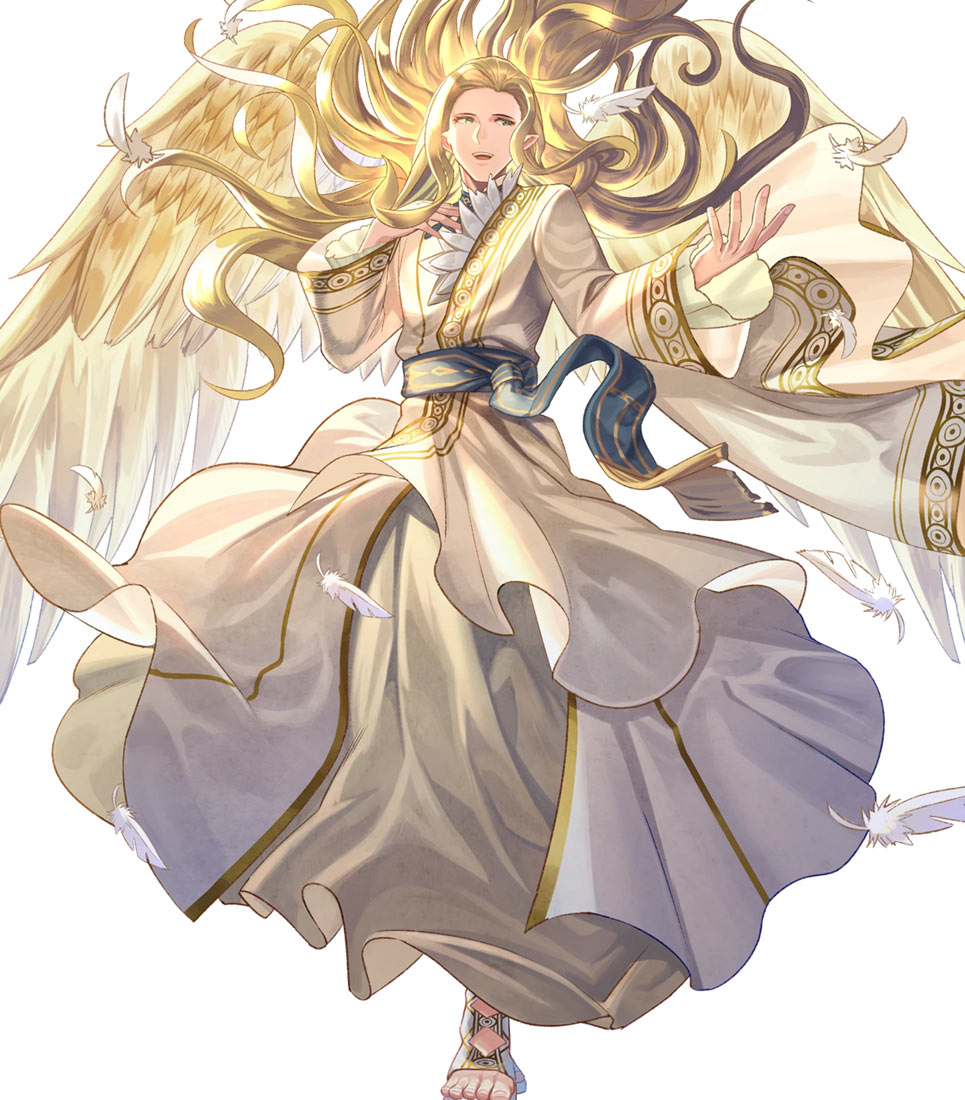 Blessed Wings Rafiel, Battle Art from Fire Emblem Heroes