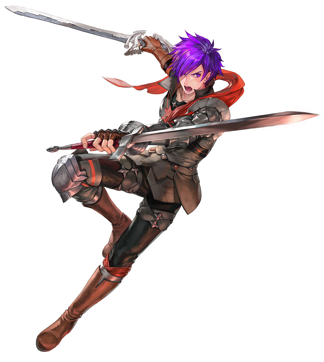 Rising Mercenary Shez, Battle Art from Fire Emblem Heroes