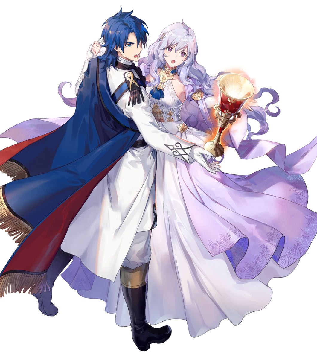 Destined Duo Sigurd, Battle Art from Fire Emblem Heroes