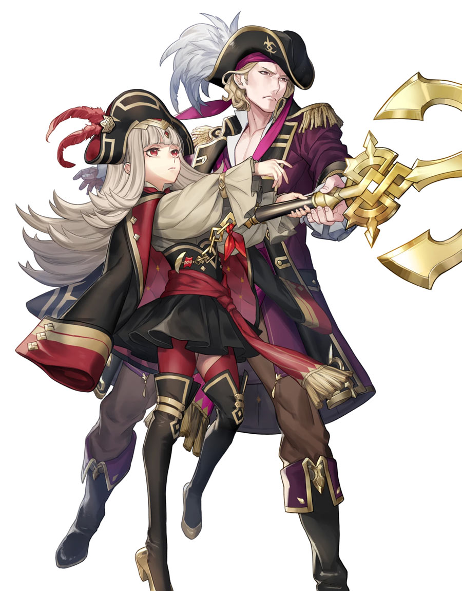Harmonic Pirates Veronica, Battle Art from Fire Emblem Heroes