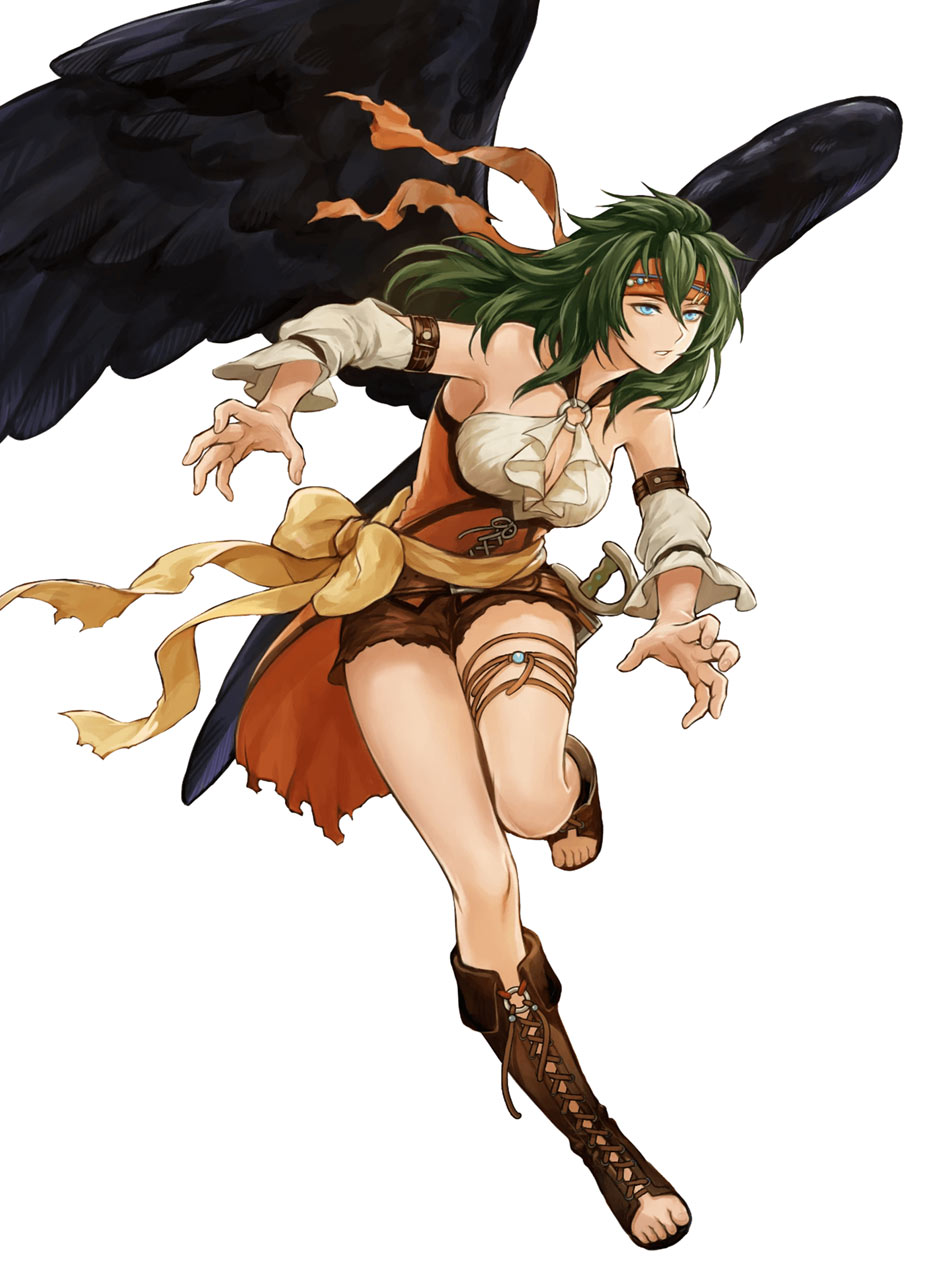 Sea-Dark Wing Vika, Battle Art from Fire Emblem Heroes
