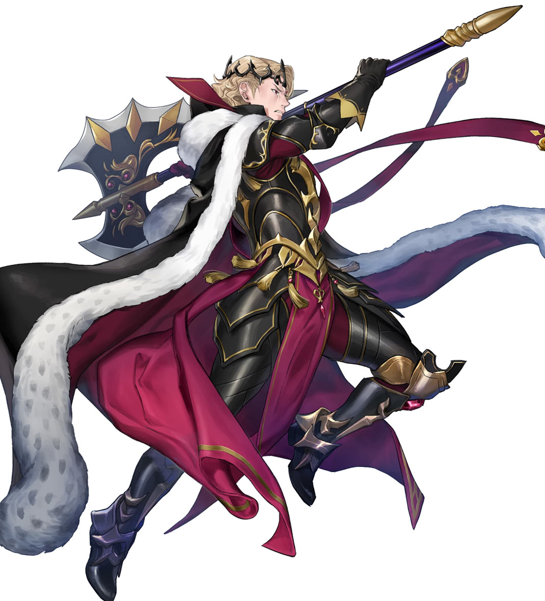 Gallant King Xander, Battle Art from Fire Emblem Heroes