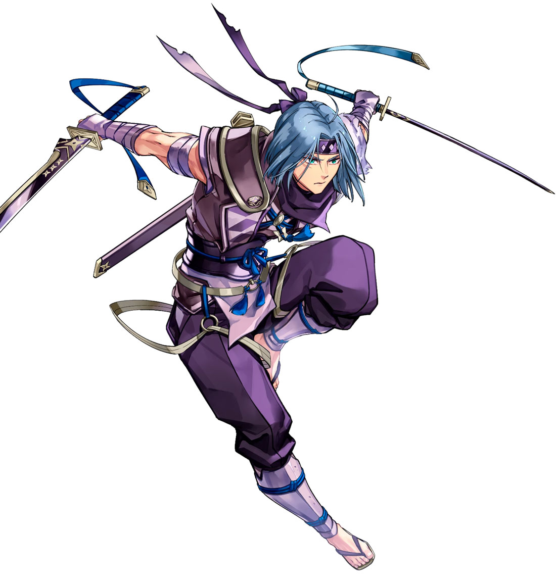 Ninja Blademaster Zihark, Battle Art from Fire Emblem Heroes
