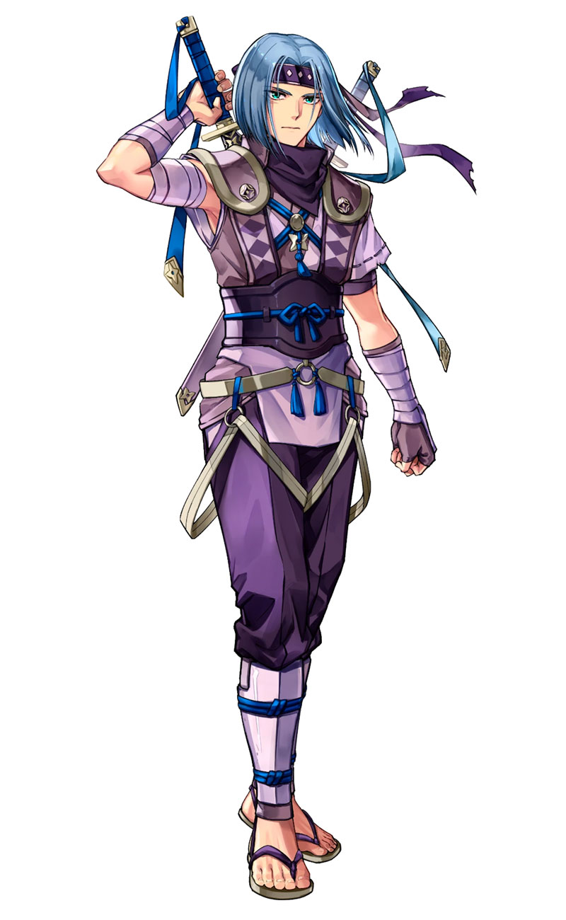Ninja Blademaster Zihark Art from Fire Emblem Heroes