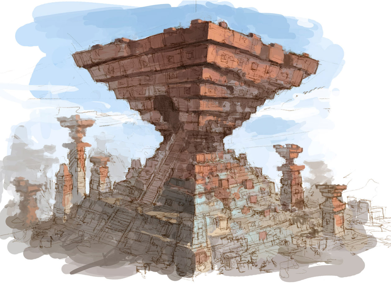 Dungeon Concept Art from Final Fantasy XIV: Stormblood