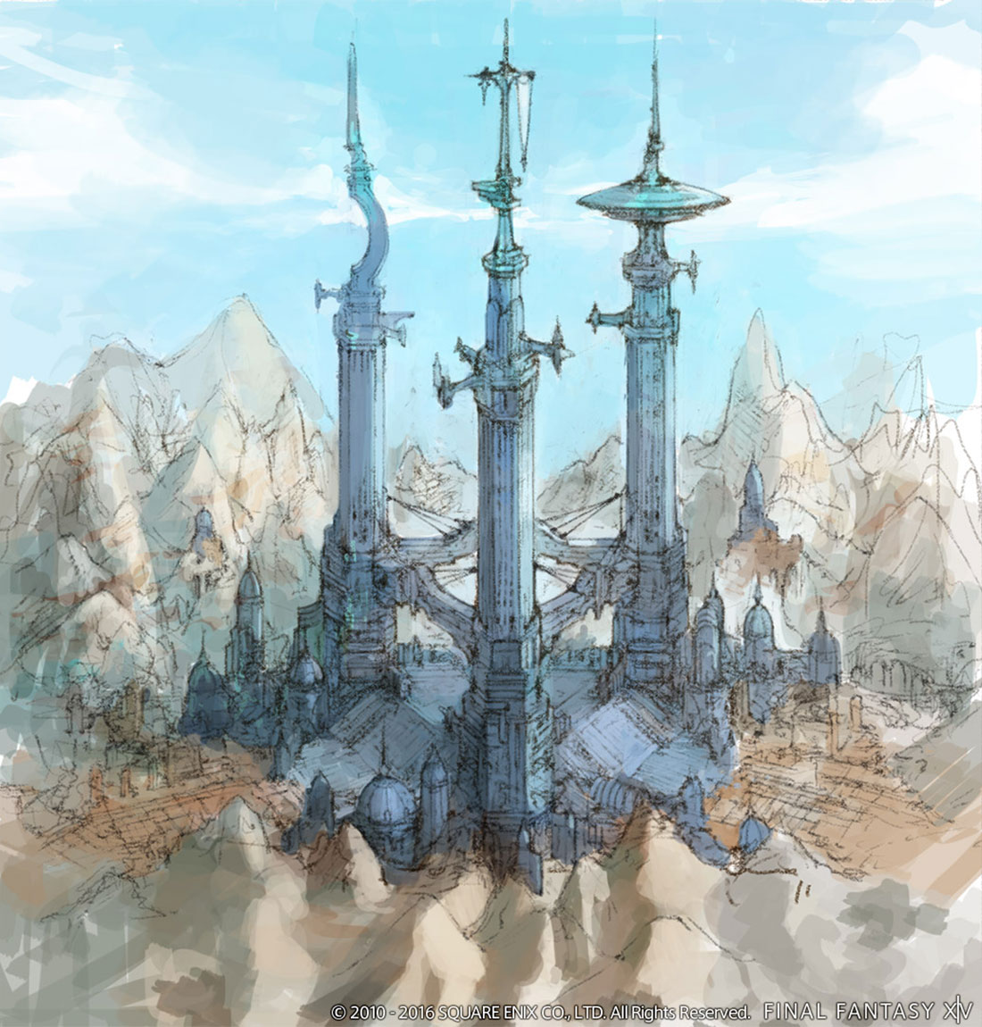 Area Concept Art from Final Fantasy XIV: Stormblood